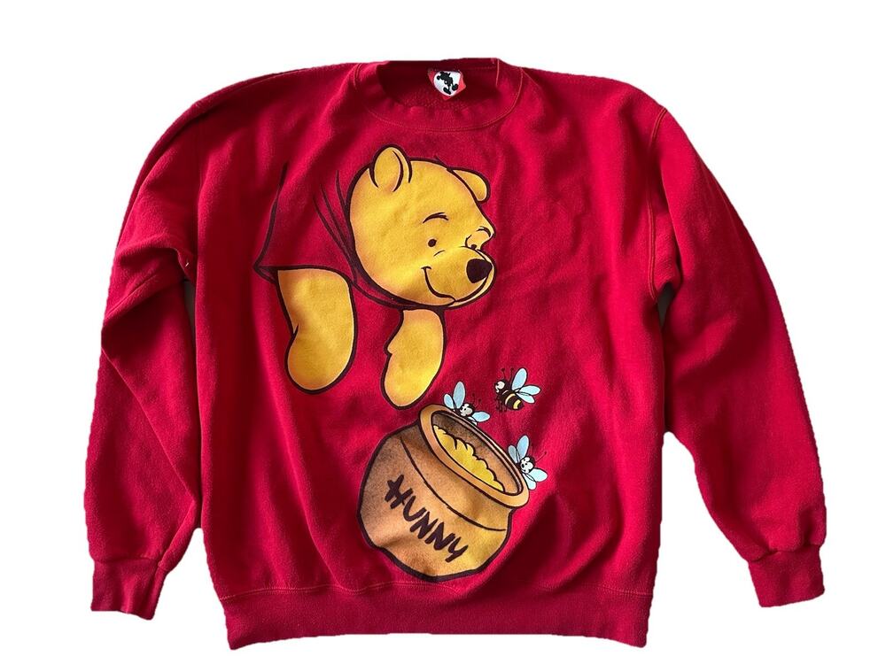 Vintage Mickey Inc. Winnie The Pooh Hunny Pot Sweatshirt Large US SEE BACK!